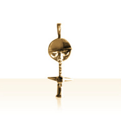 Pendentif Ashanti Akouaba Plaqué Or