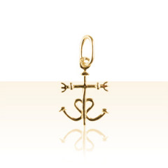 Pendentif Or CROIX DE CAMARGUE MM                   