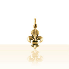 Pendentif Plaqué Or FLEUR DE LYS 3