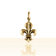 Pendentif Plaqué Or FLEUR DE LYS 4