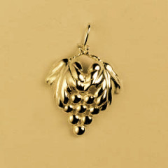 Pendentif Plaqué Or GRAPPE GM                        
