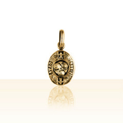 Pendentif Plaqué Or OVALE TRISKELL "BREIZ ATAO"
