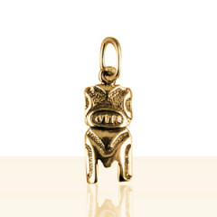 Pendentif Plaqué Or TIKI CARRE GM               