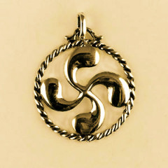 Pendentif Plaqué Or TREFLE MASSIF CORDON        