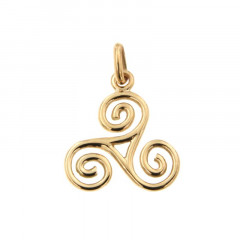 Triskell Or 9 carats - pendentif breton artisanal