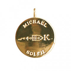 Pentacle Plaqué Or DU SOLEIL 59                 