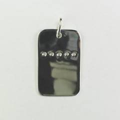 Plaque Argent GM PERCEE 35x24                   