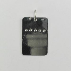Plaque Argent PERCEE 26x18                      