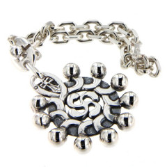 Porte-clés Argent CHAPELET EUSKAL HERRIA          