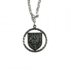Porte-clés Argent PROVINCES CERCLE TORS          