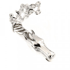 Porte-clés Argent TETE CHEVAL EMBOUT             