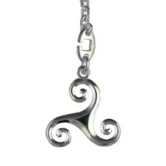 Porte-clés Argent TRISKELL SIMPLE 5               