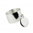 bague medaille large en Argent massif