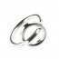 Bague cercle argent massif pour femme