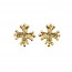 Boucle d oreille croix occitane Or 18 carats