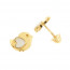 Boucle POUSSIN Or & Nacre - Fermoir vis