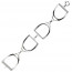 Bracelet Fer a cheval Argent massif, cadeau cavaliere, France